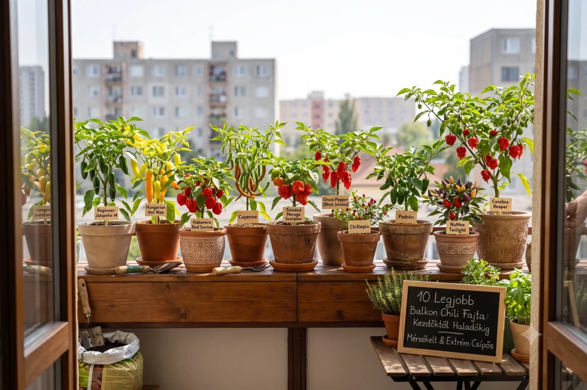 balkon cili erkélyen termesztése