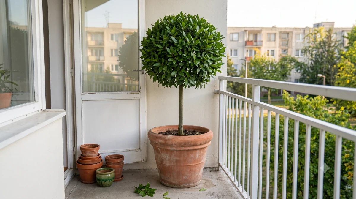 Babérfa cserépben: fűszer és díszfa egyszerre az erkélyen