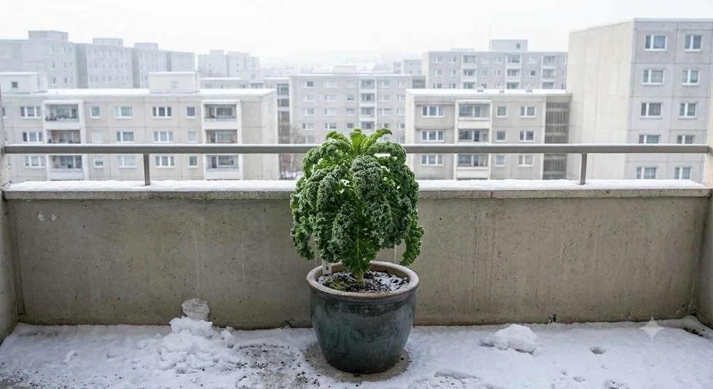 Kelkáposzta cserépben téli erkélyen – -10°C-ig fagytűrő superfood növény
