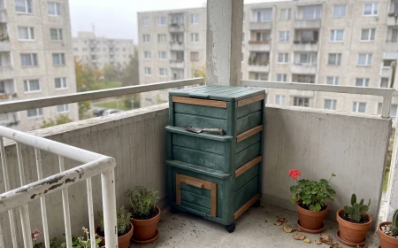 Komposszttea készítése és használata erkélyen