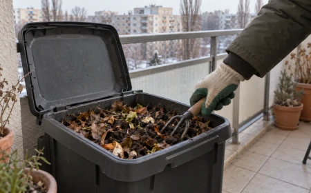 Balkoni komposztálás télen: mit kezdj a komposztálóval, amikor lehűl az idő?
